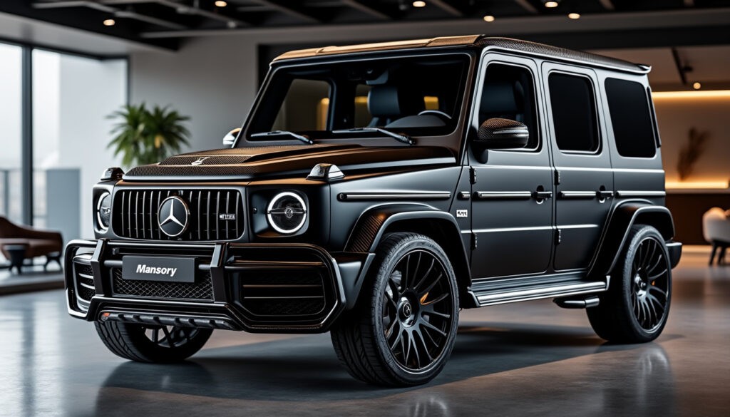 découvrez la mercedes classe g mansory : tarifs, options personnalisées et modèles exclusifs alliant luxe et performance pour une expérience unique.
