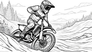 découvrez notre collection de coloriages motocross à imprimer gratuitement pour enfants, idéale pour stimuler leur créativité et leur passion pour la moto tout-terrain.